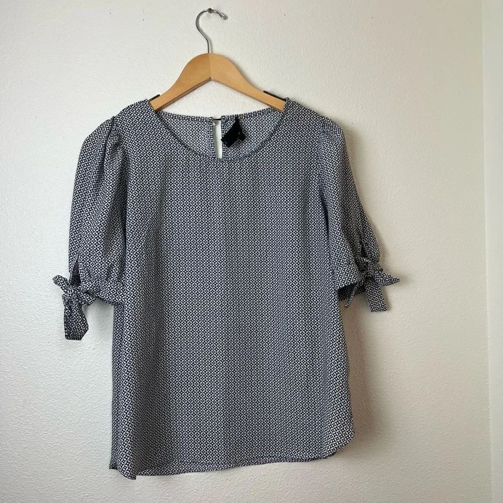 Alice Blue Tie sleeve Women Blouse size M